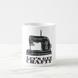 Caneca De Café Sewing - Vamos Obter Artesanato