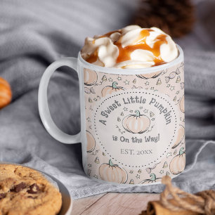 Caneca De Café Sexo Creme Neutro Pequeno Abóbora Mãe para Ser