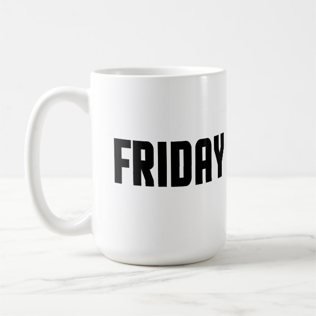 Caneca De Café Sexta-feira (Esquerda)