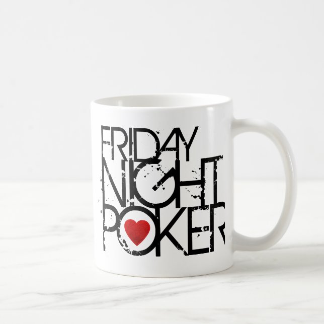 Caneca De Café Sexta-feira à noite póquer (Direita)