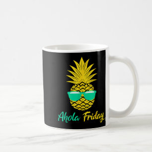 Caneca De Café Sexta-feira Aloha Abacaxi Verão Fruta Abacaxi
