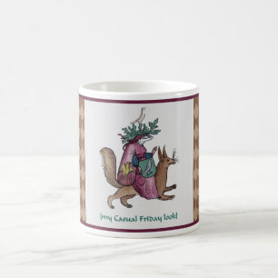 Caneca De Café Sexta-Feira Casual Medieval