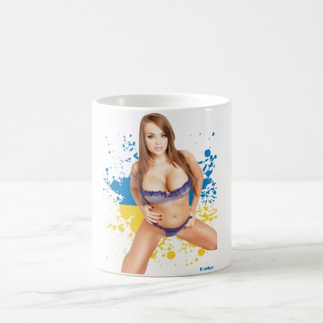 Caneca de café "sexy" da menina do Pinup (Centro)