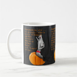 Caneca De Café Sexy Pinup Wity Gótico Halloween Meme Mug Samhain