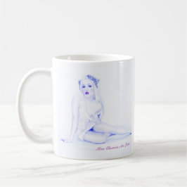Caneca De Café Sexy Retro Vintage Pinup Girl Art Model Babe Mug