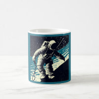 SF - Astronauta no Spacewalk Woodcut 2