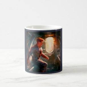 Caneca De Café SF Hero a bordo nave espacial 1