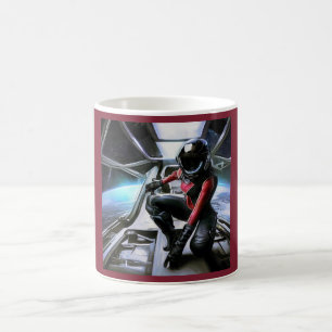 Caneca De Café SF Hero a bordo nave espacial 2