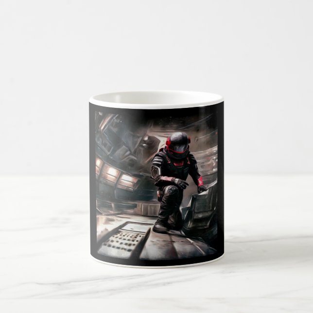 Caneca De Café SF Hero a bordo nave espacial 3 (Centro)