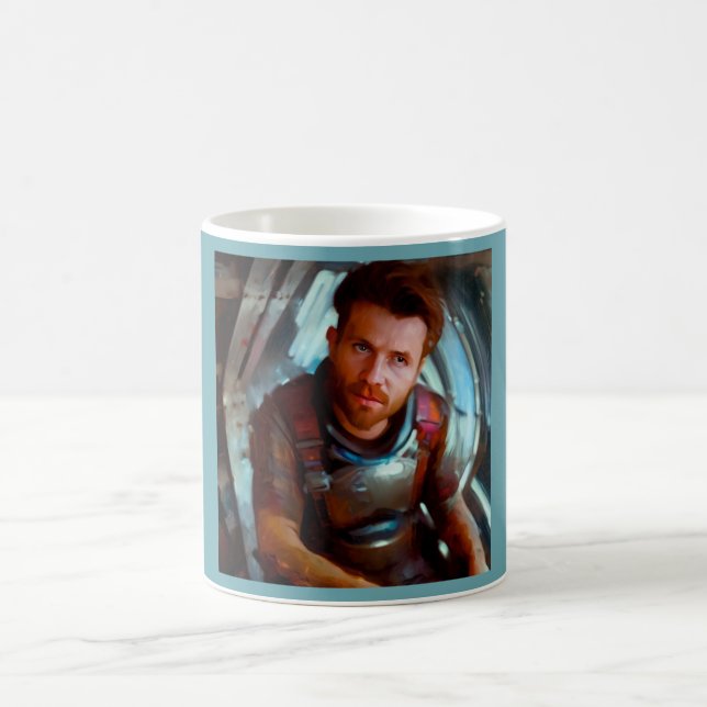 Caneca De Café SF Hero a bordo nave espacial 4 (Centro)