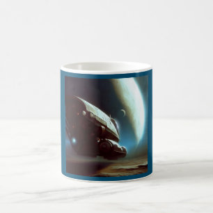Caneca De Café SF Orbiting Spaceship 1