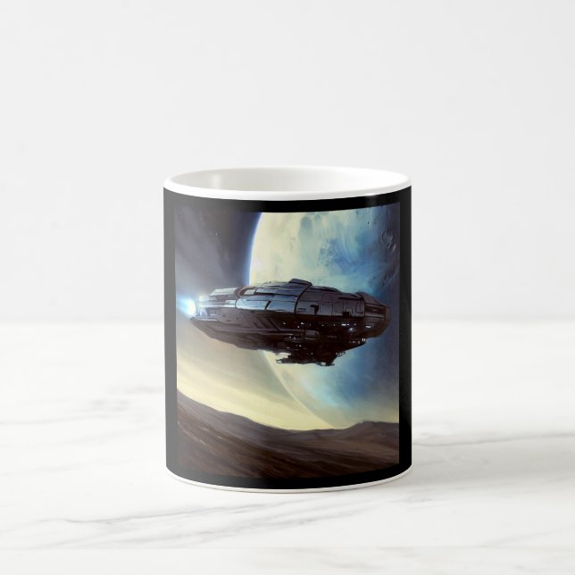 Caneca De Café SF Orbiting Spaceship 2 (Centro)