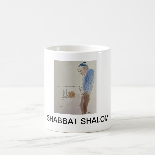 CANECA DE CAFÉ SHABBAT SHOLOM (Centro)