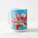 Caneca De Café Shabby Chic Pretty Blue Lily floral Girls Mug<br><div class="desc">Shabby Chic Pretty Blue Lily floral Girls Mug. This card is fully customizable,  so that you can add your own name to it. Designed with love from one of my original watercolor paintings.</div>