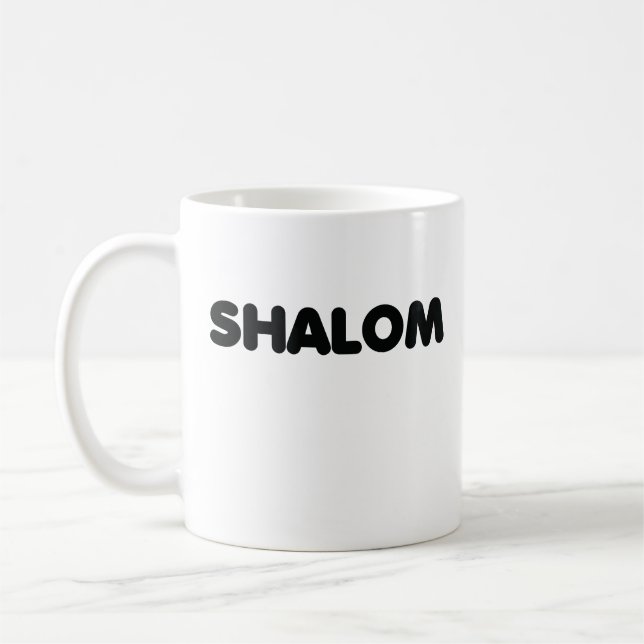 Caneca De Café Shalom (Esquerda)