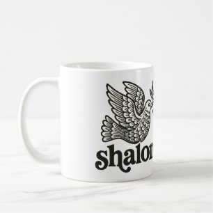 Caneca De Café Shalom Pombo Paz Terra                           