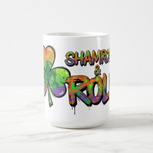 Caneca De Café Shamrock and Roll Ruas. Dia de Patrick