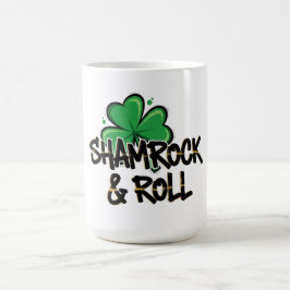 Caneca De Café Shamrock and Roll Ruas. Dia de Patrick