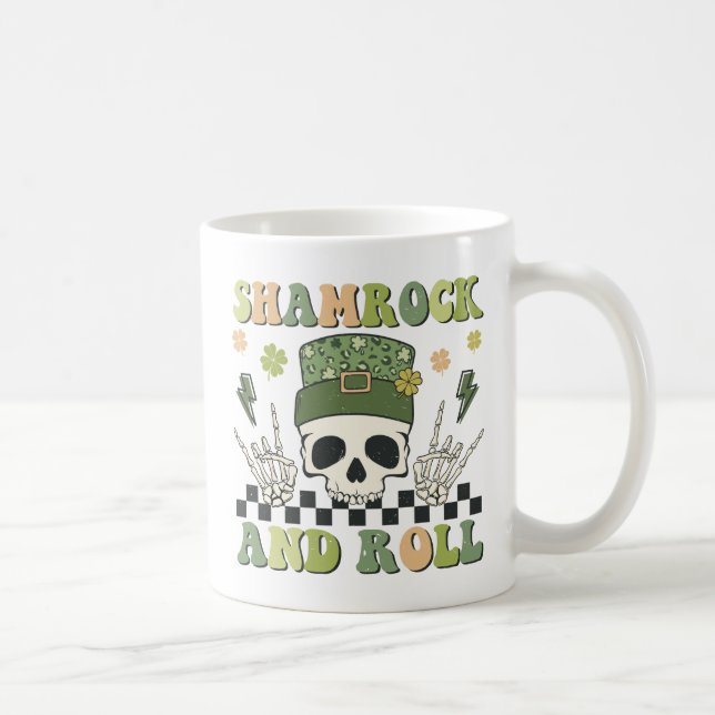 Caneca De Café Shamrock and Roll - Skeleton Clover (Direita)