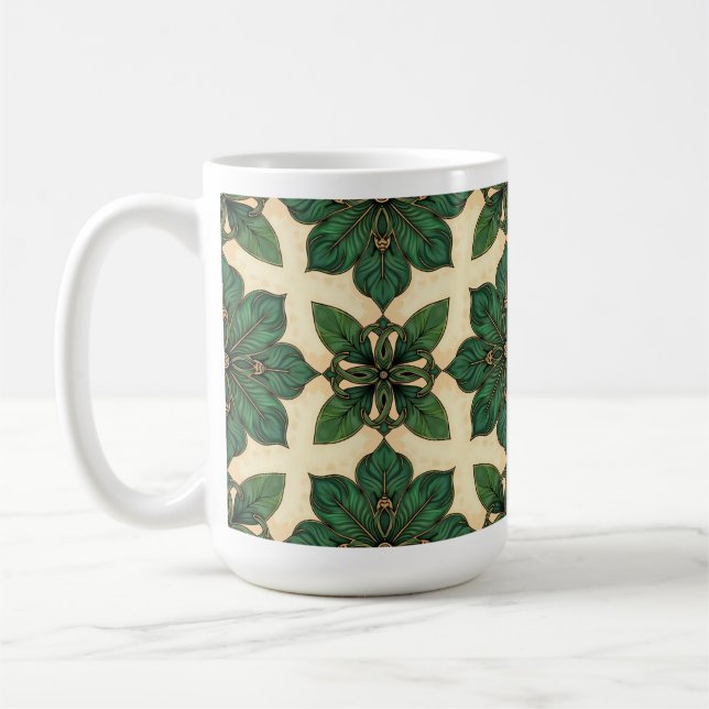 Caneca De Café Shamrock Celtic Knot Mug (Esquerda)