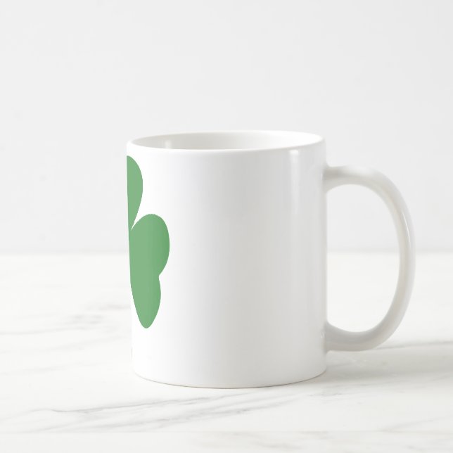 Caneca De Café Shamrock Green Dark O MUSEUM Zazzle dá presentes (Direita)