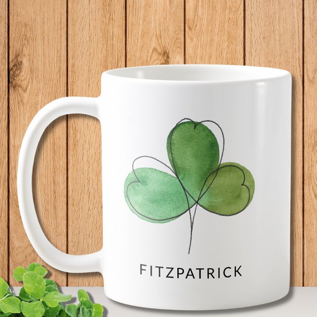 Caneca De Café Shamrock Irish Heritage (Criador carregado)