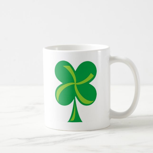 Caneca De Café Shamrock Verde (Direita)