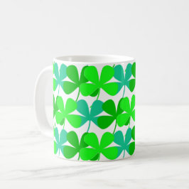 Caneca De Café Shamrocks Rua verde irlandesa. Dia de Patrick 4Ann