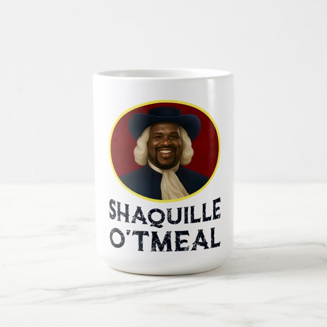 Caneca De Café Shaquille Oatlight Engraçado Meme (Centro)