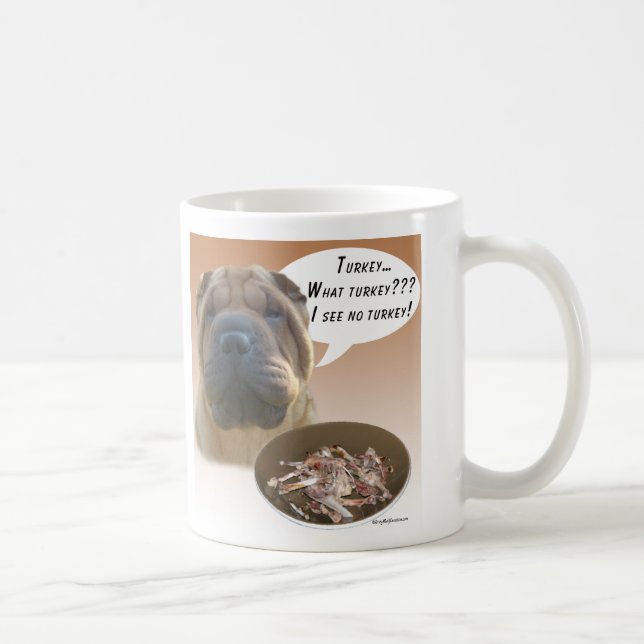 Caneca De Café Shar Chinês Pei Turquia (Direita)