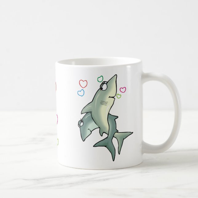 Caneca De Café Shark Love (Direita)