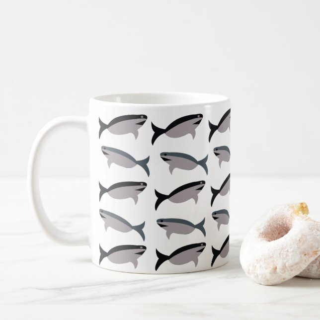 Caneca De Café Shark Lover (Com Donut)
