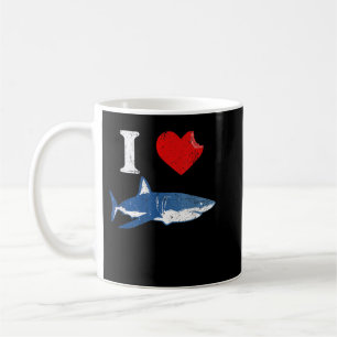 Caneca De Café Shark Tshirt, I Love Shark Shirt, Shark Lover Gift