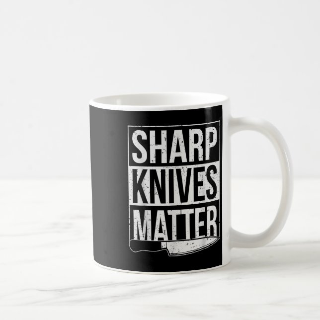 Caneca De Café Sharp Knives , Cook Funny Culinário Chef Engraçado (Direita)