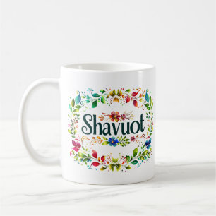 Caneca De Café Shavuot - Celebração Colorida do Festival Shavuot