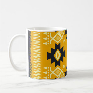 Caneca De Café Shawl quadrado, paisley floral batik.