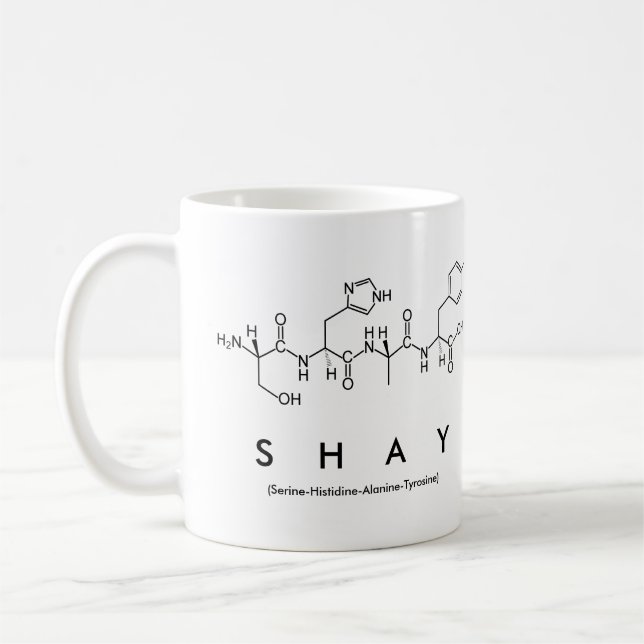 Caneca De Café Shay peptide name mug (Esquerda)