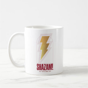 Caneca De Café SHAZAM! Fury of the Gods   Crachá de raio