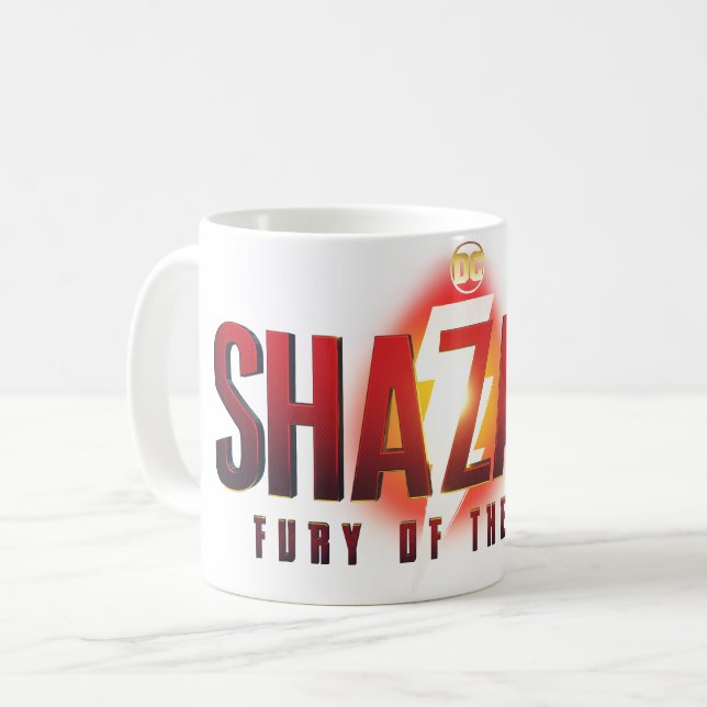 Caneca De Café SHAZAM! Fury of the Gods | Fury of the Gods Logo (Frente Esquerda)