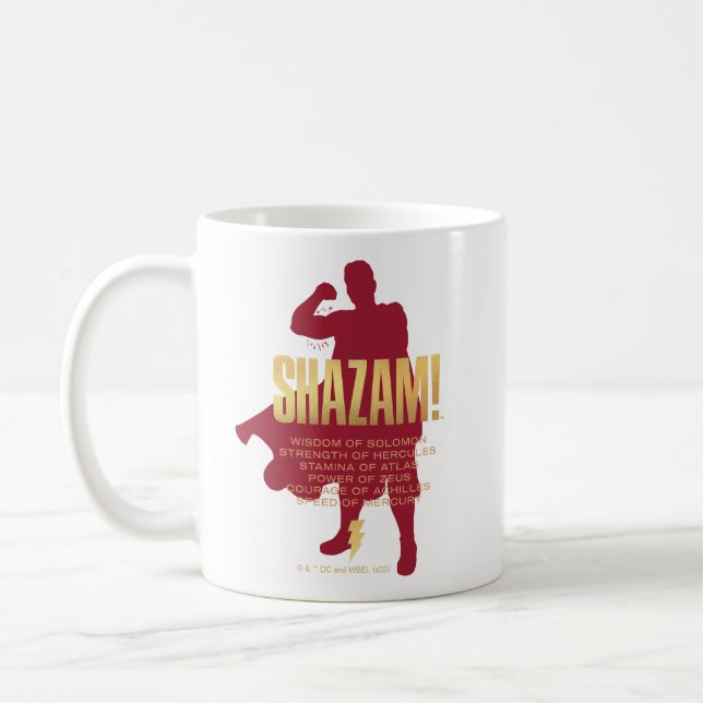 Caneca De Café SHAZAM! Fury of the Gods | Silhueta flexível (Esquerda)