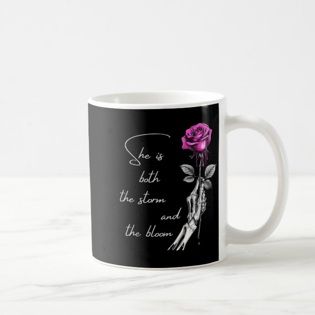 Caneca De Café She Is Both The And The Blossoming Gift For Girls  (Direita)