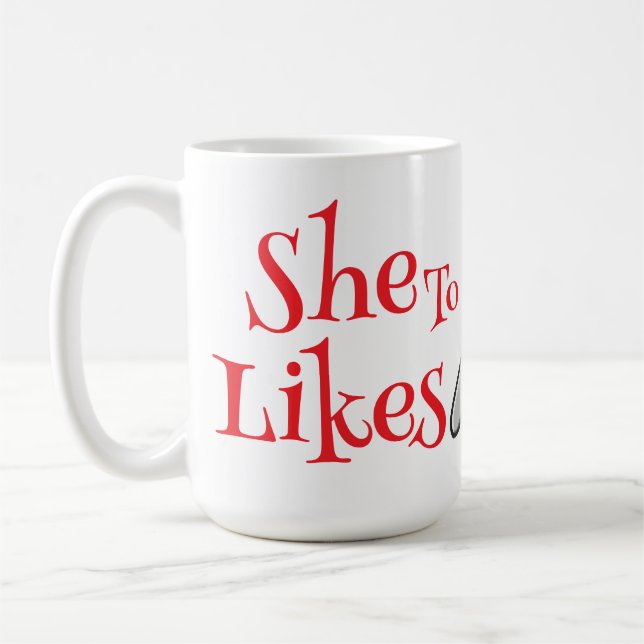 Caneca De Café She Likes To Spoon (Esquerda)