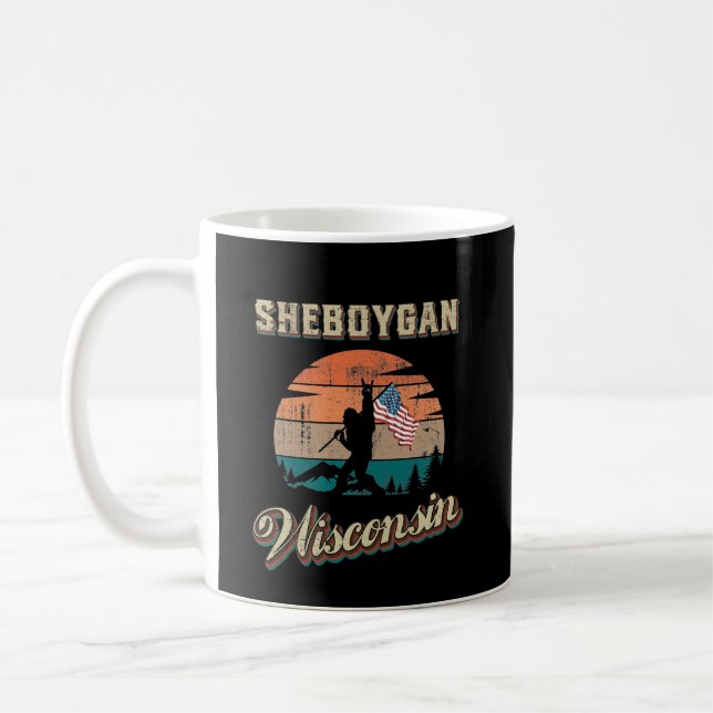 Caneca De Café Sheboygan Wisconsin (Esquerda)