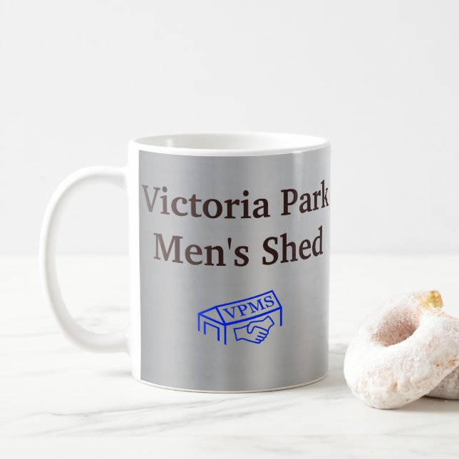 Caneca De Café Shed Mug, homem de Victoria Park (Com Donut)