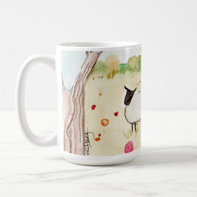 Caneca De Café Sheep in the Meadow (Esquerda)