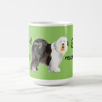 Sheepdog inglês velho do salvamento