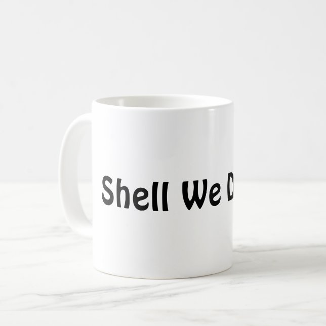 Caneca De Café Shell Dançamos? (Frente Esquerda)
