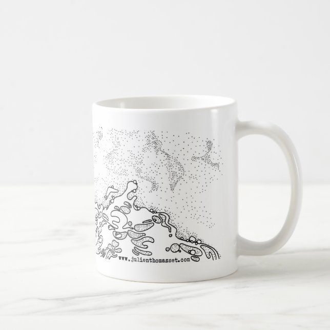 Caneca De Café Shell ele the beach (Direita)