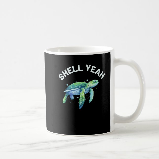 Caneca De Café Shell Sim - Tortoise e Tartaruga Marinha (Direita)