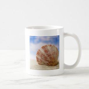 Caneca De Café Shell sustentado na areia
